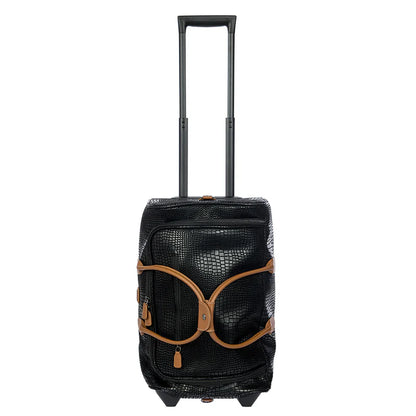 2-Wheel Carry-On Rolling Duffle Luggage Bag