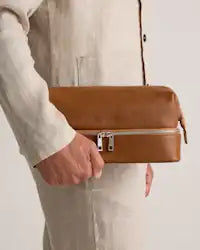 Two Tier Wide Opening Travel Toiletry Storage Pouch