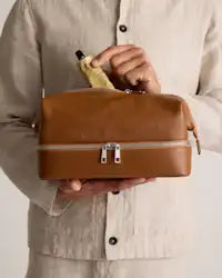 Two Tier Wide Opening Travel Toiletry Storage Pouch