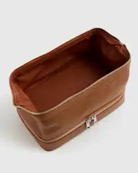 Two Tier Wide Opening Travel Toiletry Storage Pouch