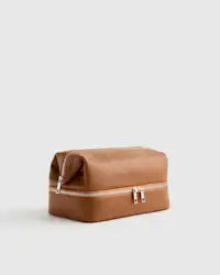 Two Tier Wide Opening Travel Toiletry Storage Pouch
