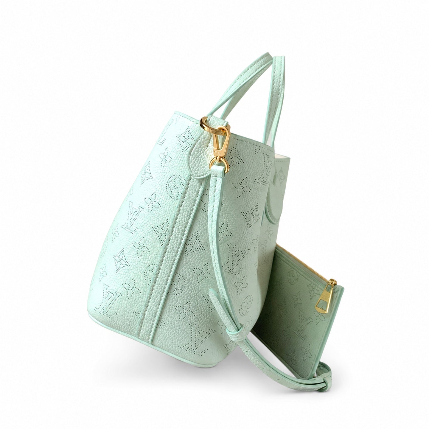 Louis Vuitton Small Silk Leather Handbag