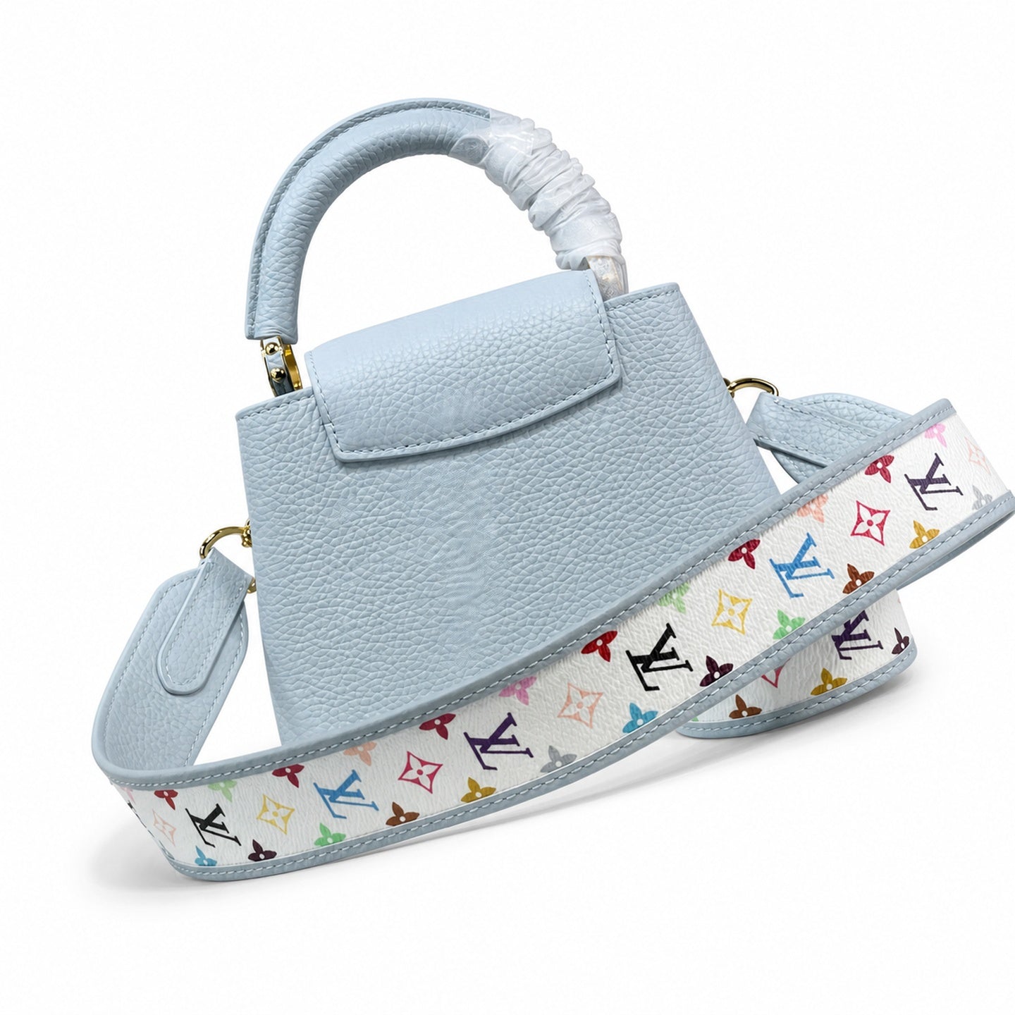 Louis Vuitton Capucines Takashi Murakami Mini Leather Handbag