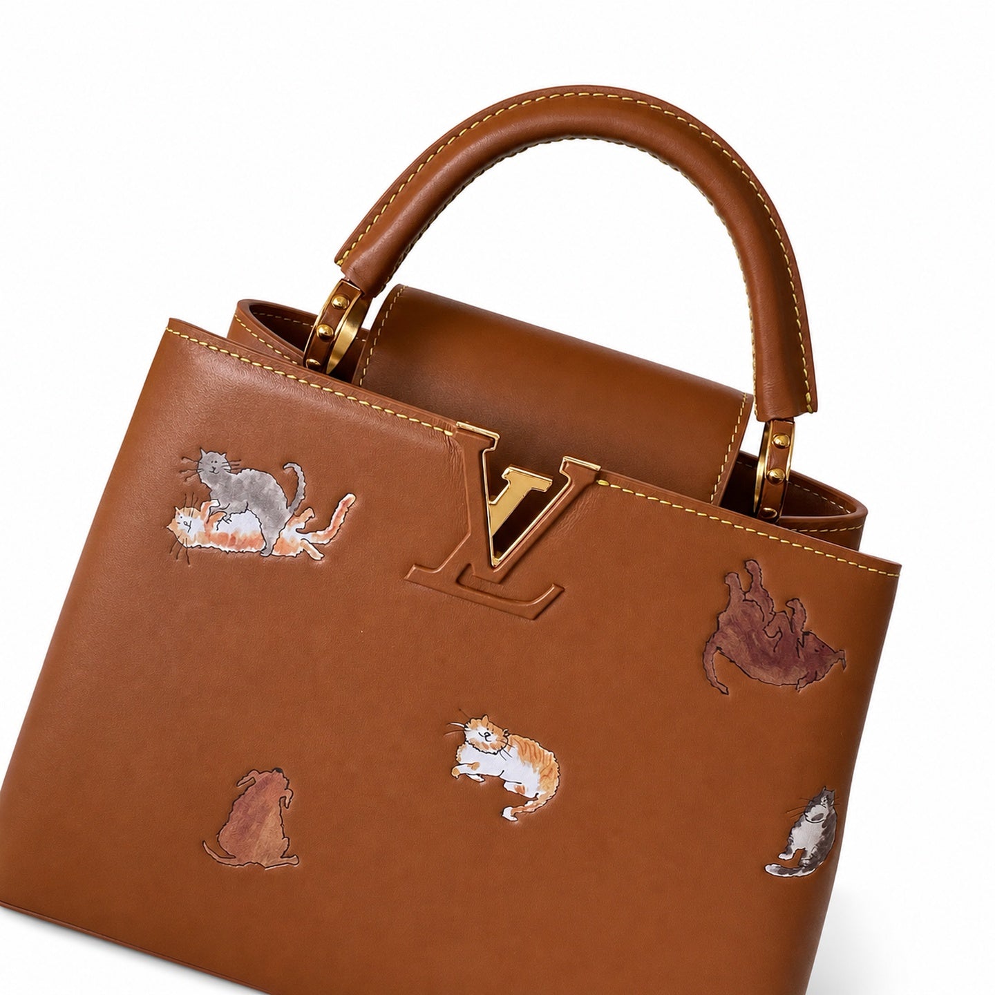 Louis Vuitton Capucines Grace Coddington Leather Handbag