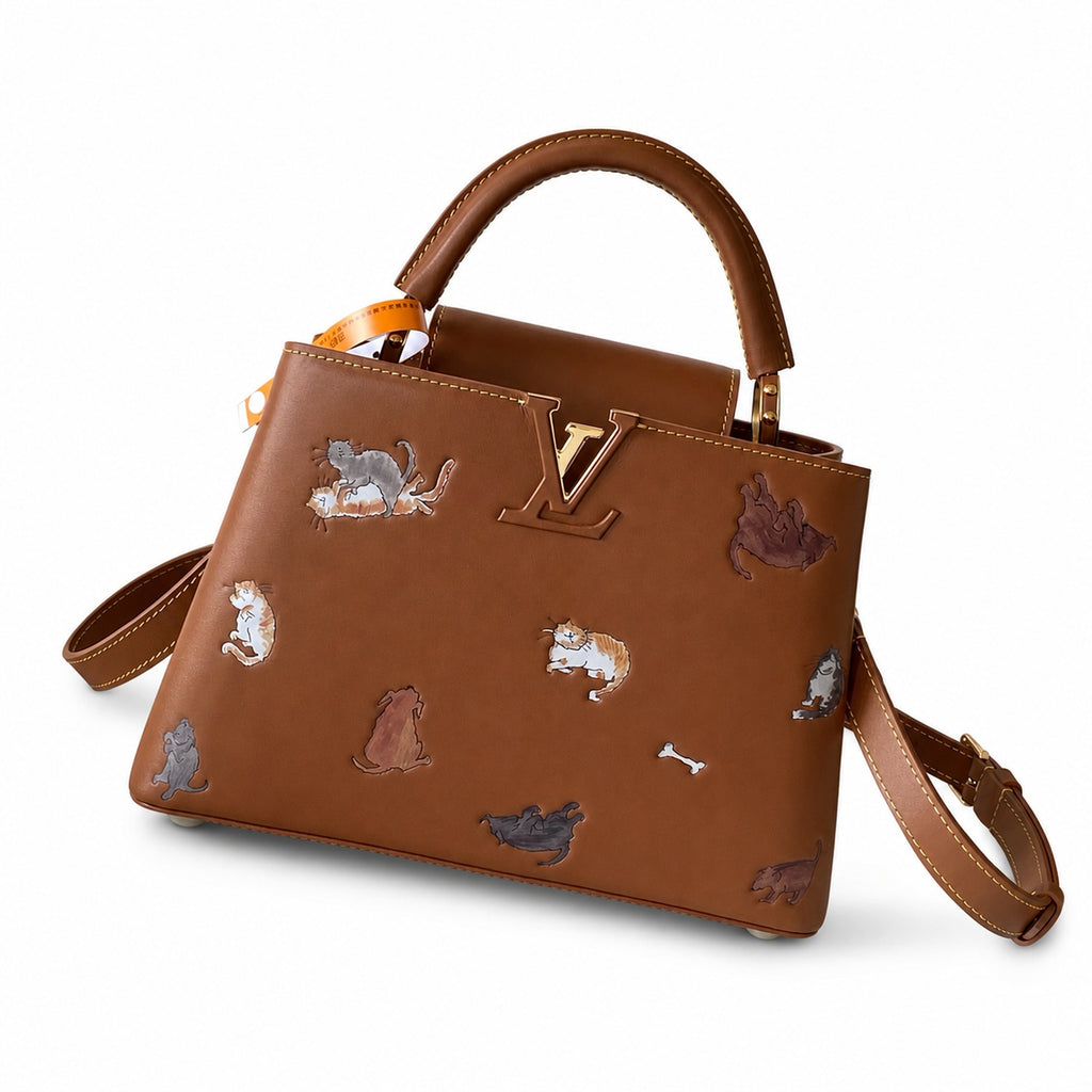 Louis Vuitton Capucines Grace Coddington Leather Handbag