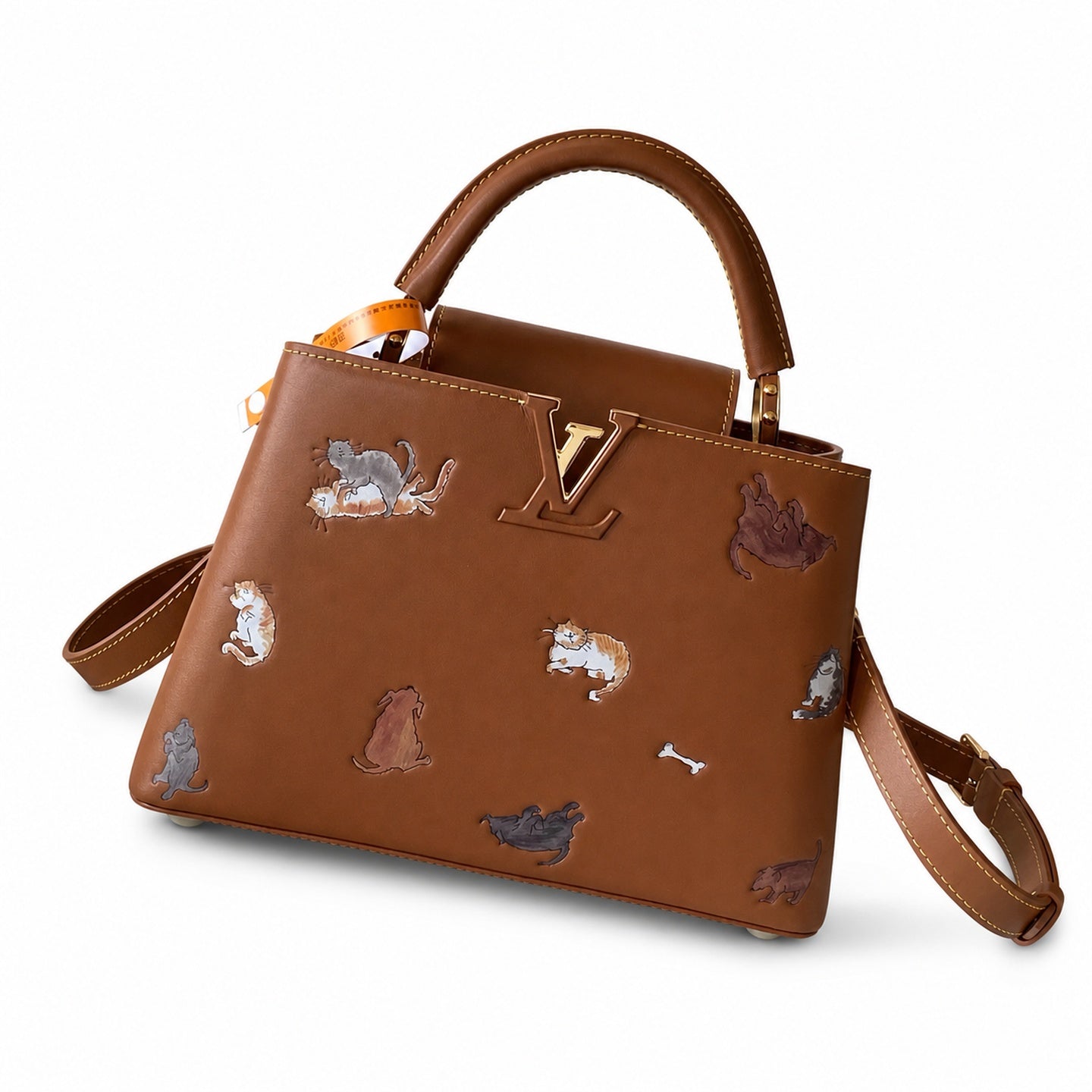 Louis Vuitton Capucines Grace Coddington Leather Handbag