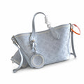 Louis Vuitton Small Embroidered Leather Blue Handbag
