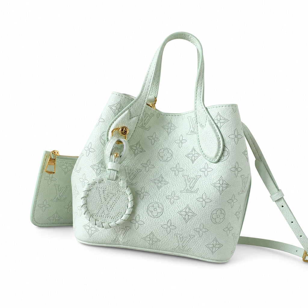 Louis Vuitton Small Silk Leather Handbag