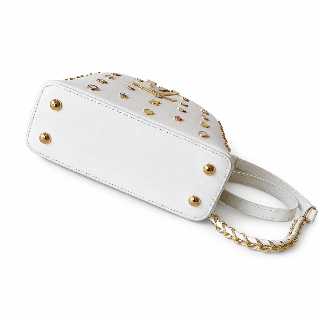 Louis Vuitton Capucines Takashi Murakami Leather Black White Handbag