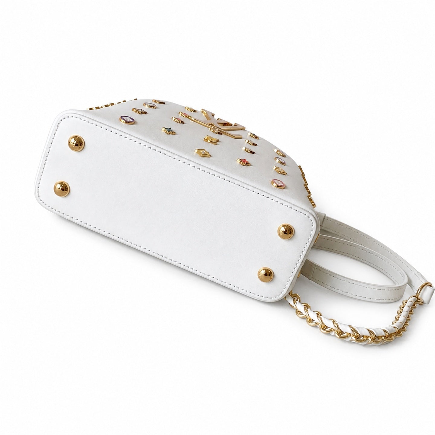 Louis Vuitton Capucines Takashi Murakami Leather Black White Handbag