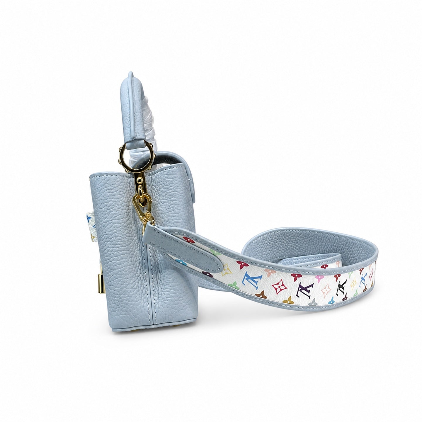Louis Vuitton Capucines Takashi Murakami Mini Leather Handbag