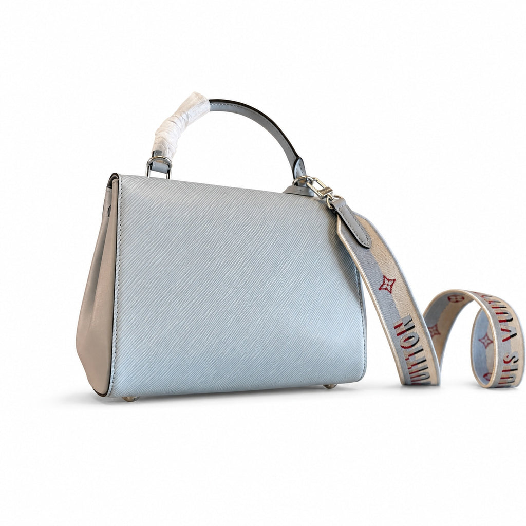 Louis Vuitton Reversible Jacquard Leather Blue Handbag