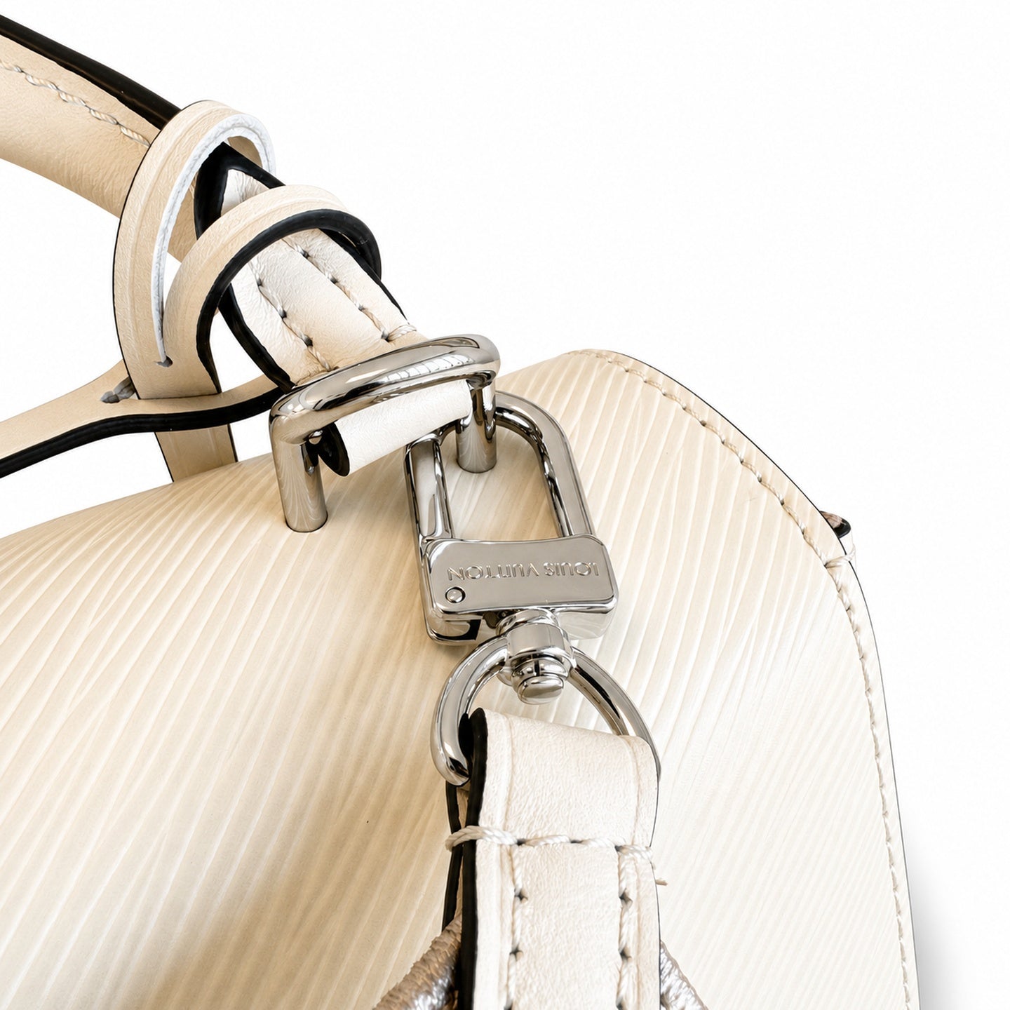 Louis Vuitton Reversible Jacquard Leather White Handbag