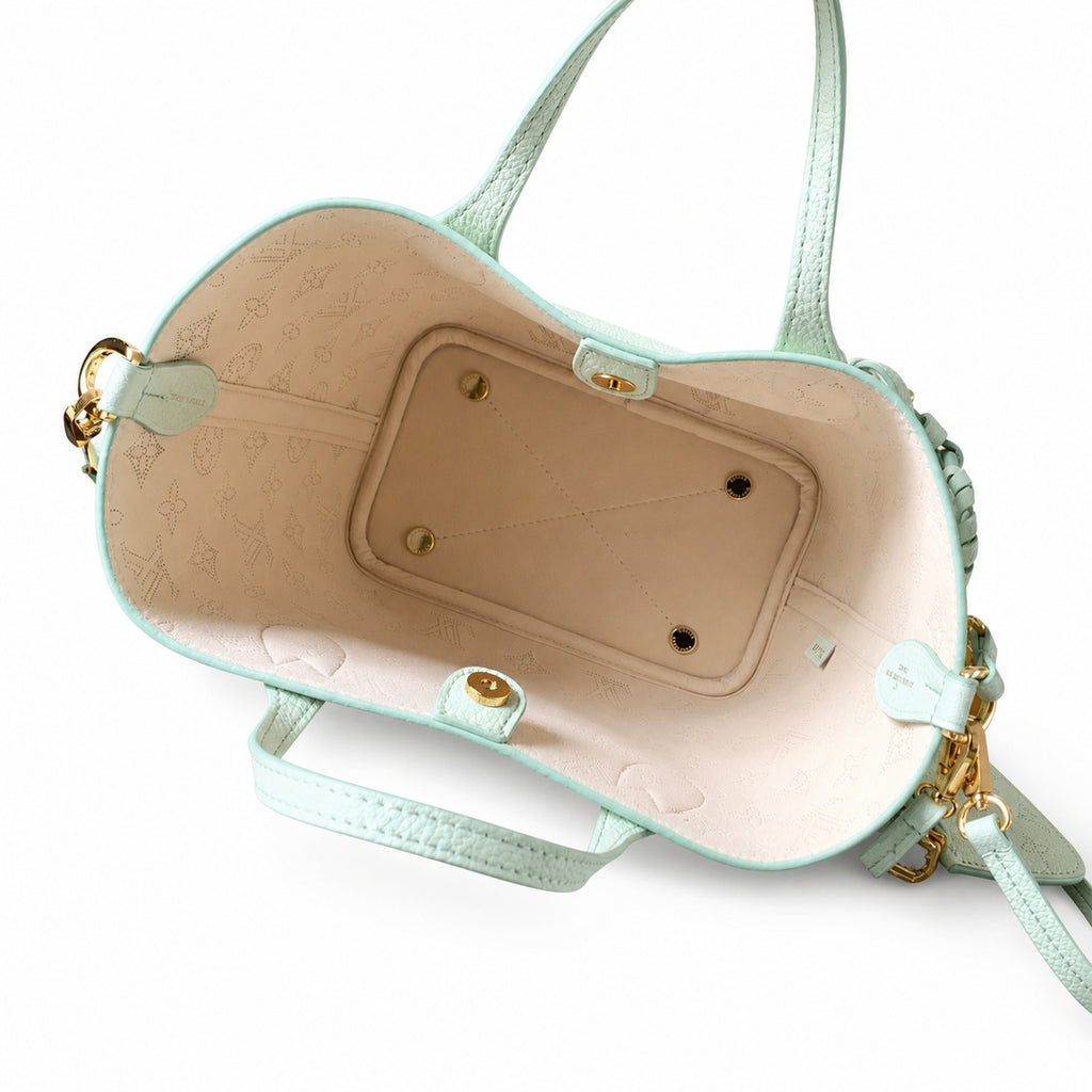 Louis Vuitton Small Silk Leather Handbag
