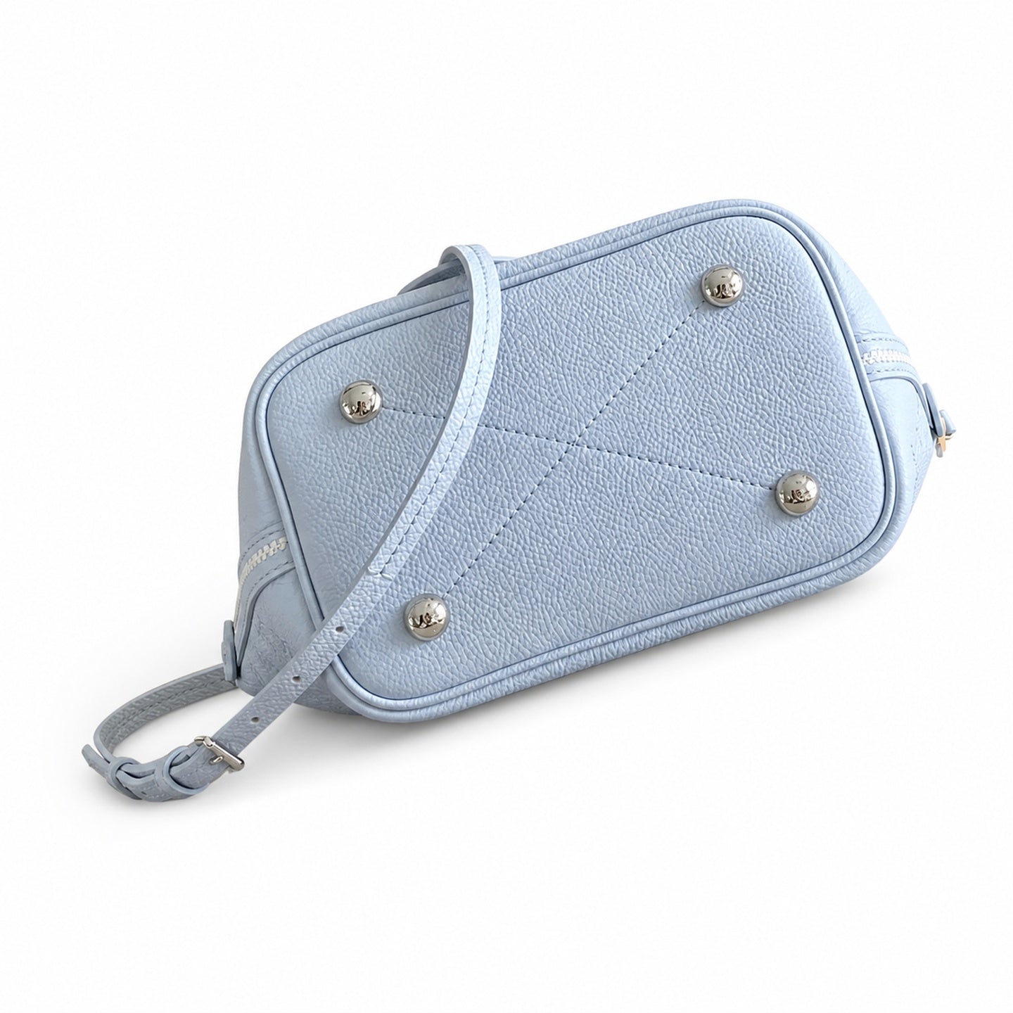 Louis Vuitton Small Embroidered Leather Blue Handbag
