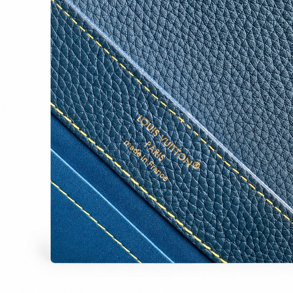 Louis Vuitton Capucines Denim Leather Handbag
