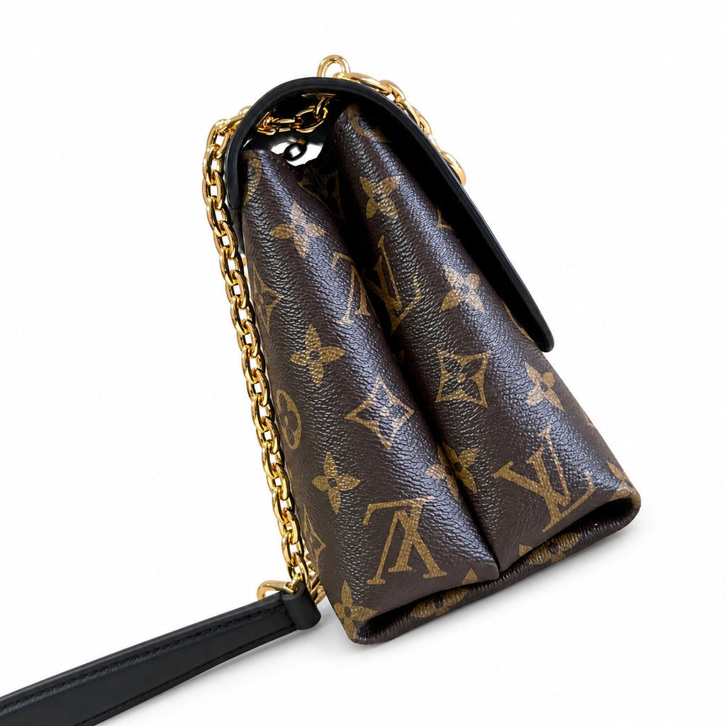 Louis Vuitton Madeleine Canvas Leather Gold Handbag