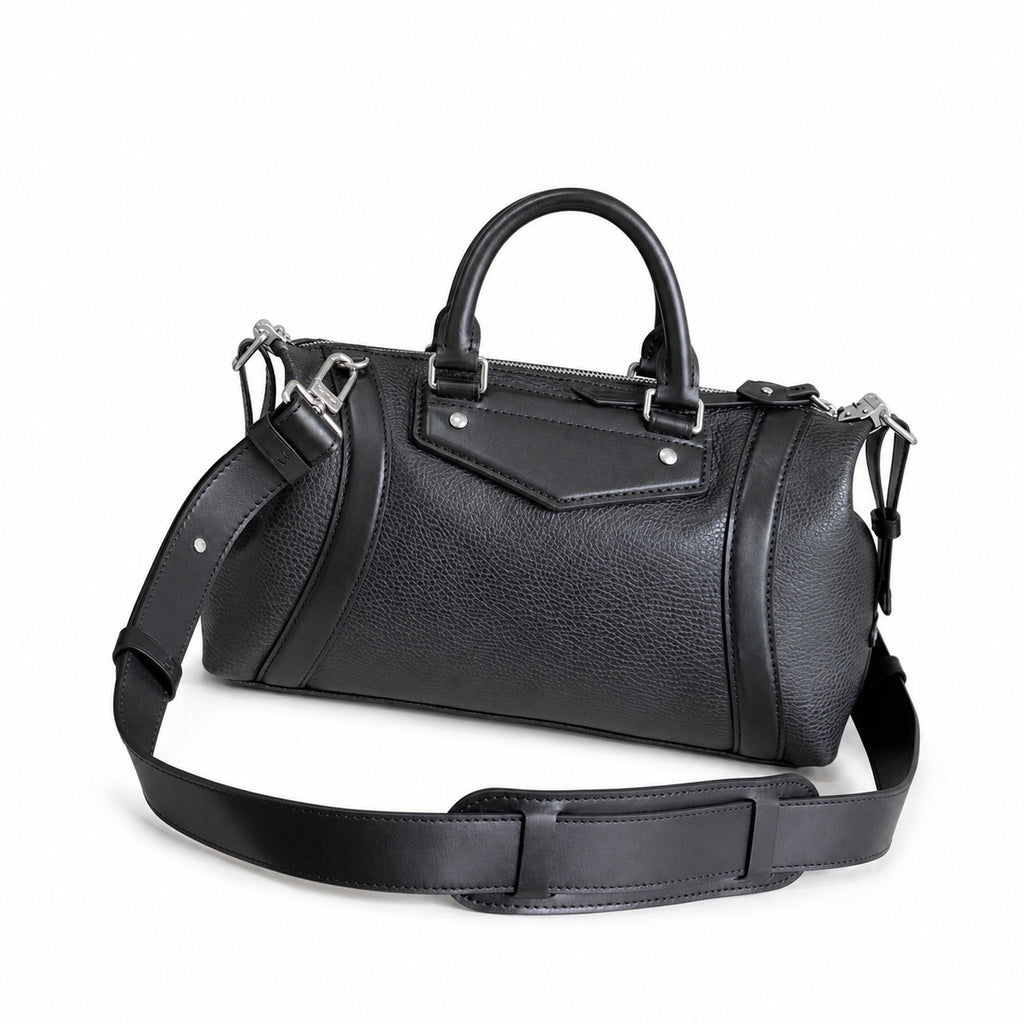 Louis Vuitton Small Leather Black White Handbag