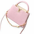 Louis Vuitton Capucines Medium Leather Pink Handbag