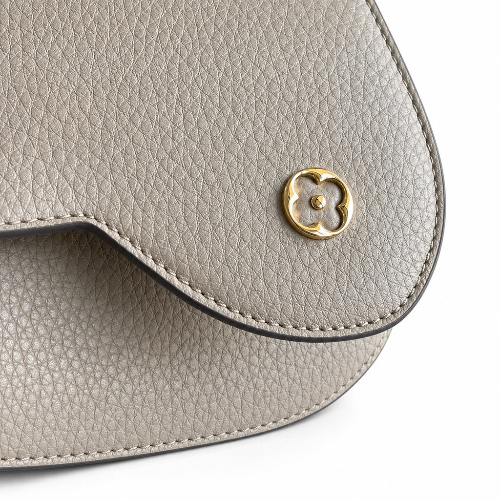Louis Vuitton Capucines Medium Snakeskin Leather Gray Gold Handbag