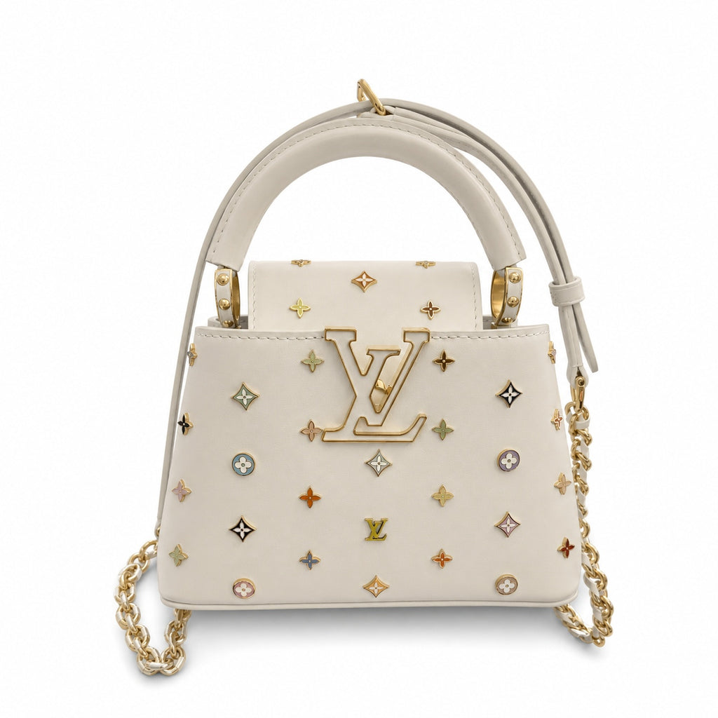 Louis Vuitton Capucines Takashi Murakami Leather Handbag