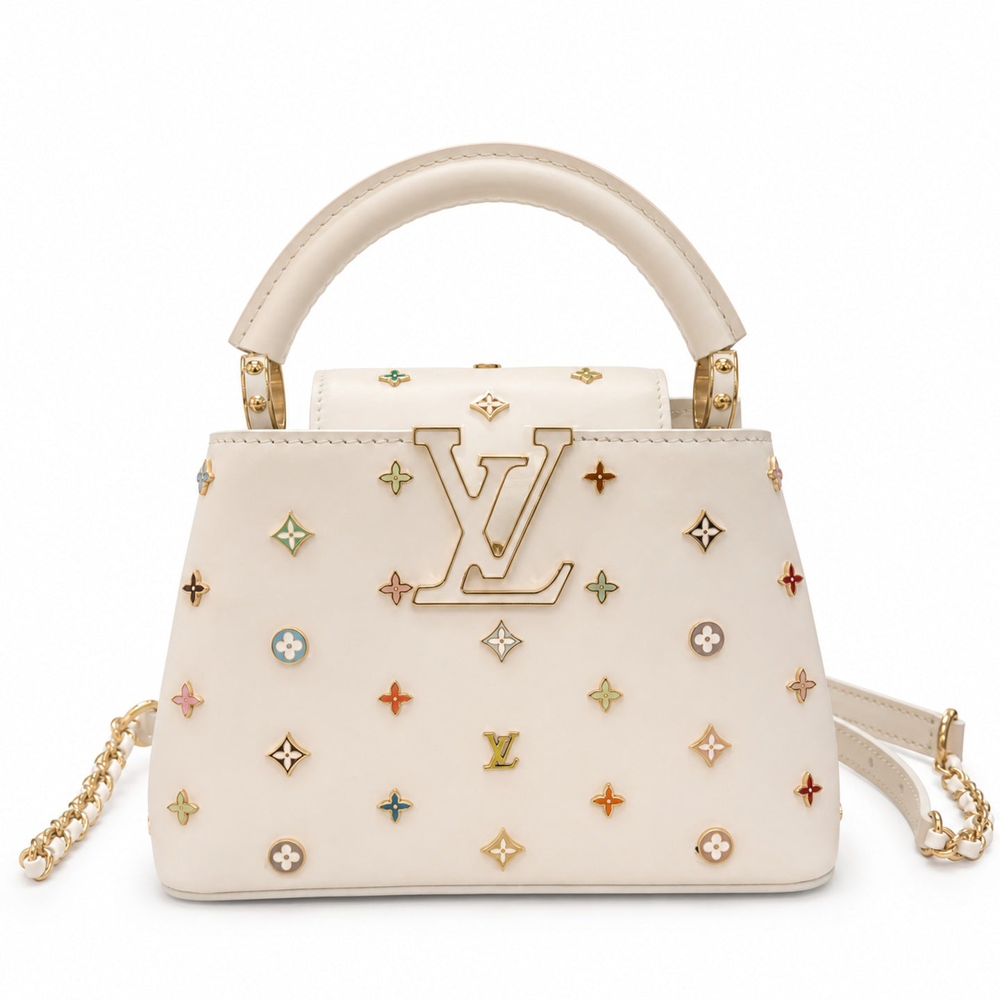 Louis Vuitton Capucines Takashi Murakami Leather Handbag
