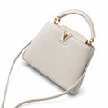 Louis Vuitton Capucines Small Leather White Handbag