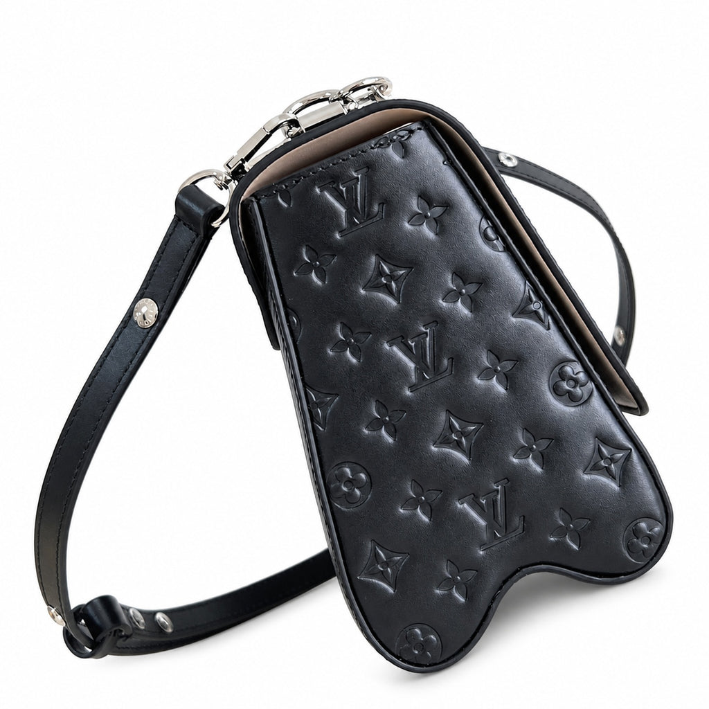 Louis Vuitton Twist Medium Leather Black Handbag