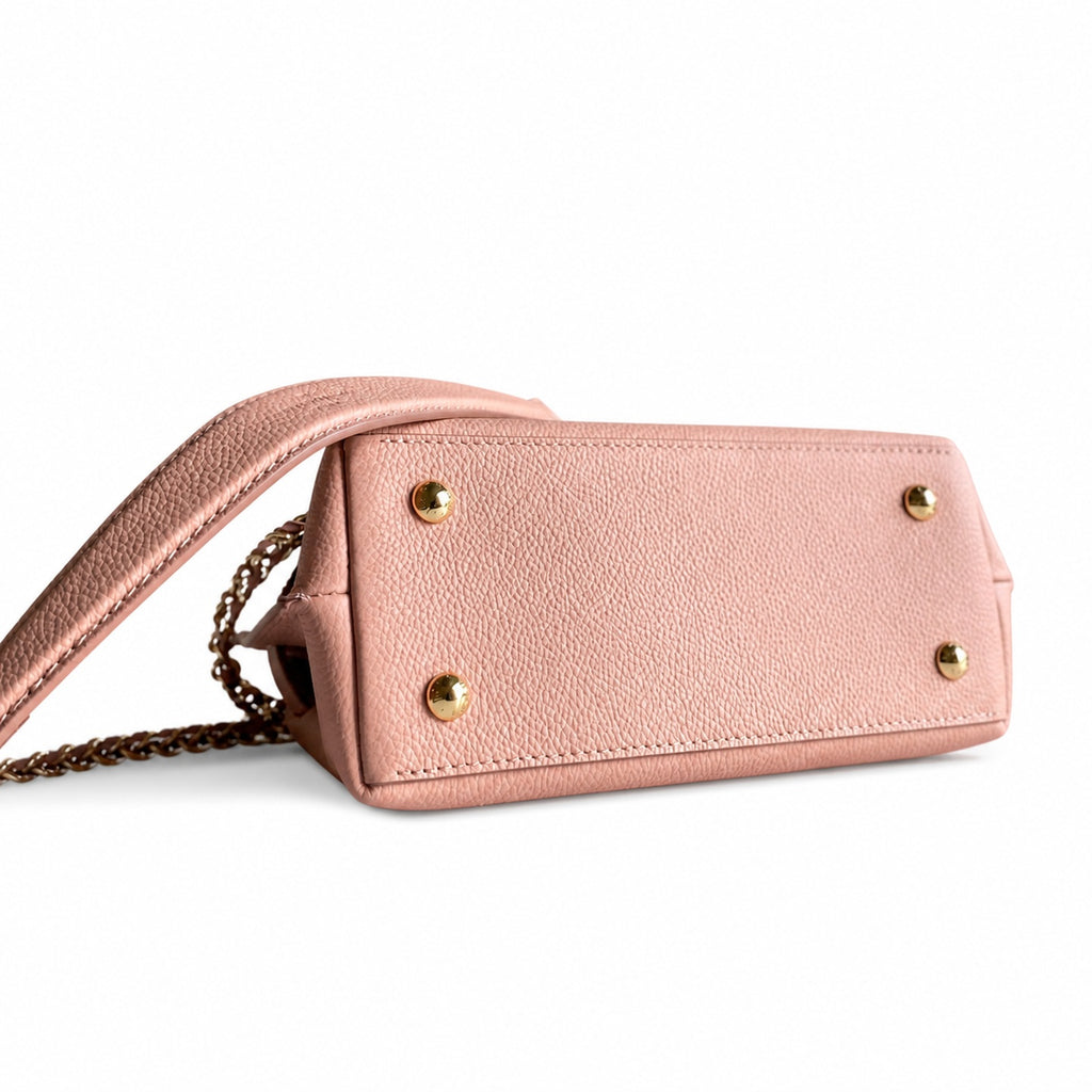 Louis Vuitton LockMe Mini Leather Pink Handbag