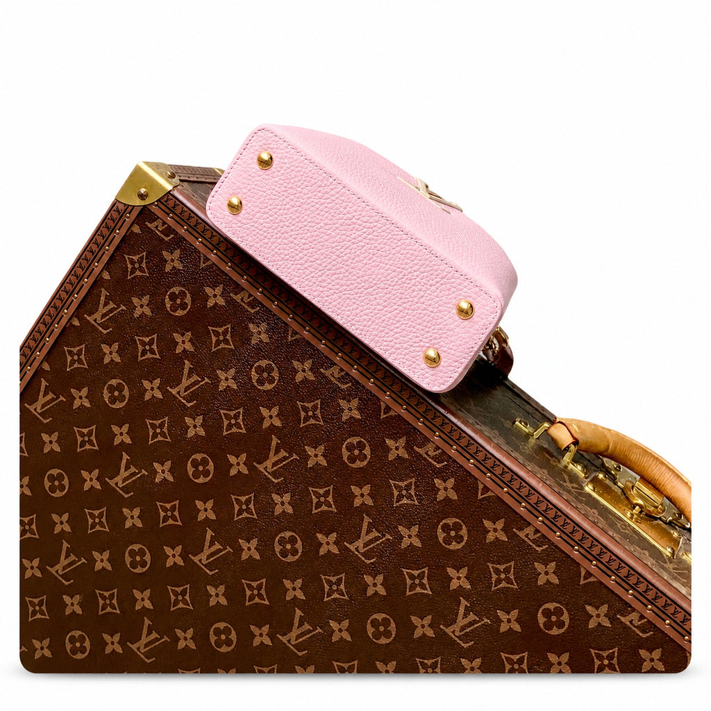 Louis Vuitton Capucines Mini Leather Pink Handbag