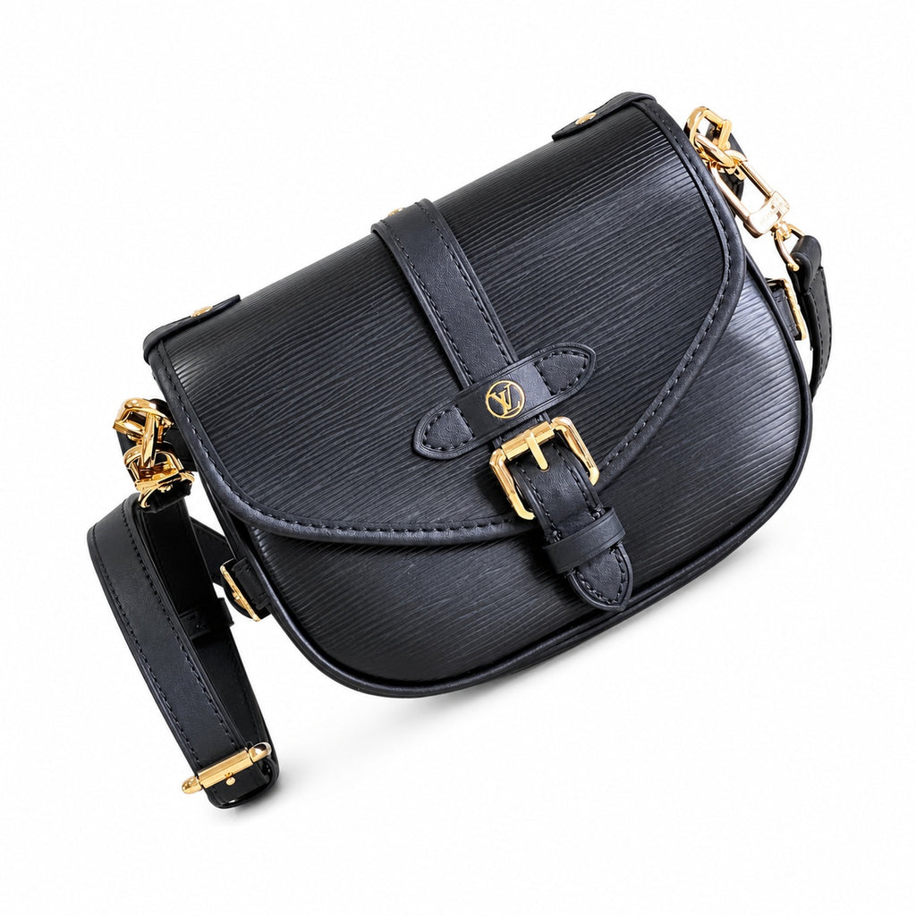 Louis Vuitton Leather Black Handbag