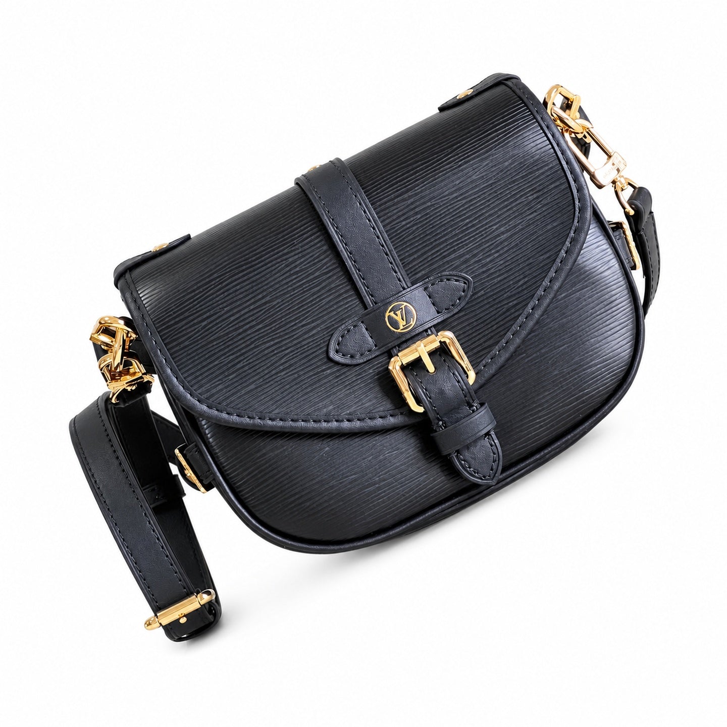 Louis Vuitton Leather Black Handbag