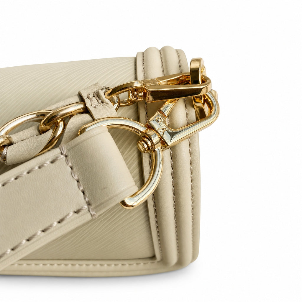 Louis Vuitton Dauphine Medium Leather Khaki Handbag