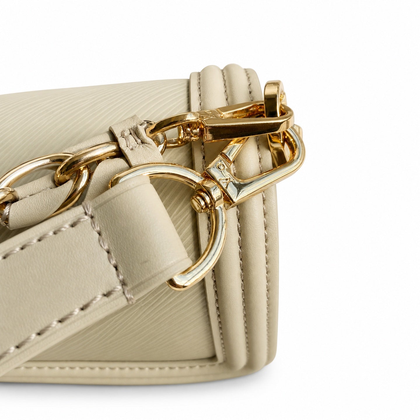 Louis Vuitton Dauphine Medium Leather Khaki Handbag