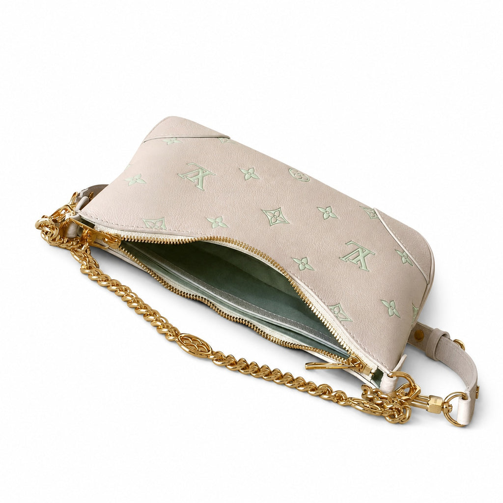 Louis Vuitton Boulogne Leather Green Handbag