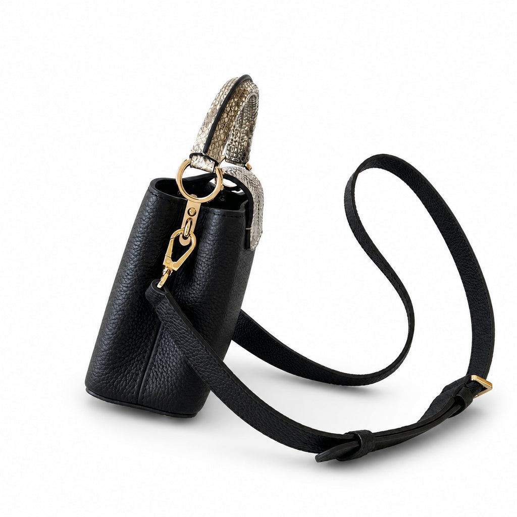 Louis Vuitton Mini Snakeskin Leather Handbag