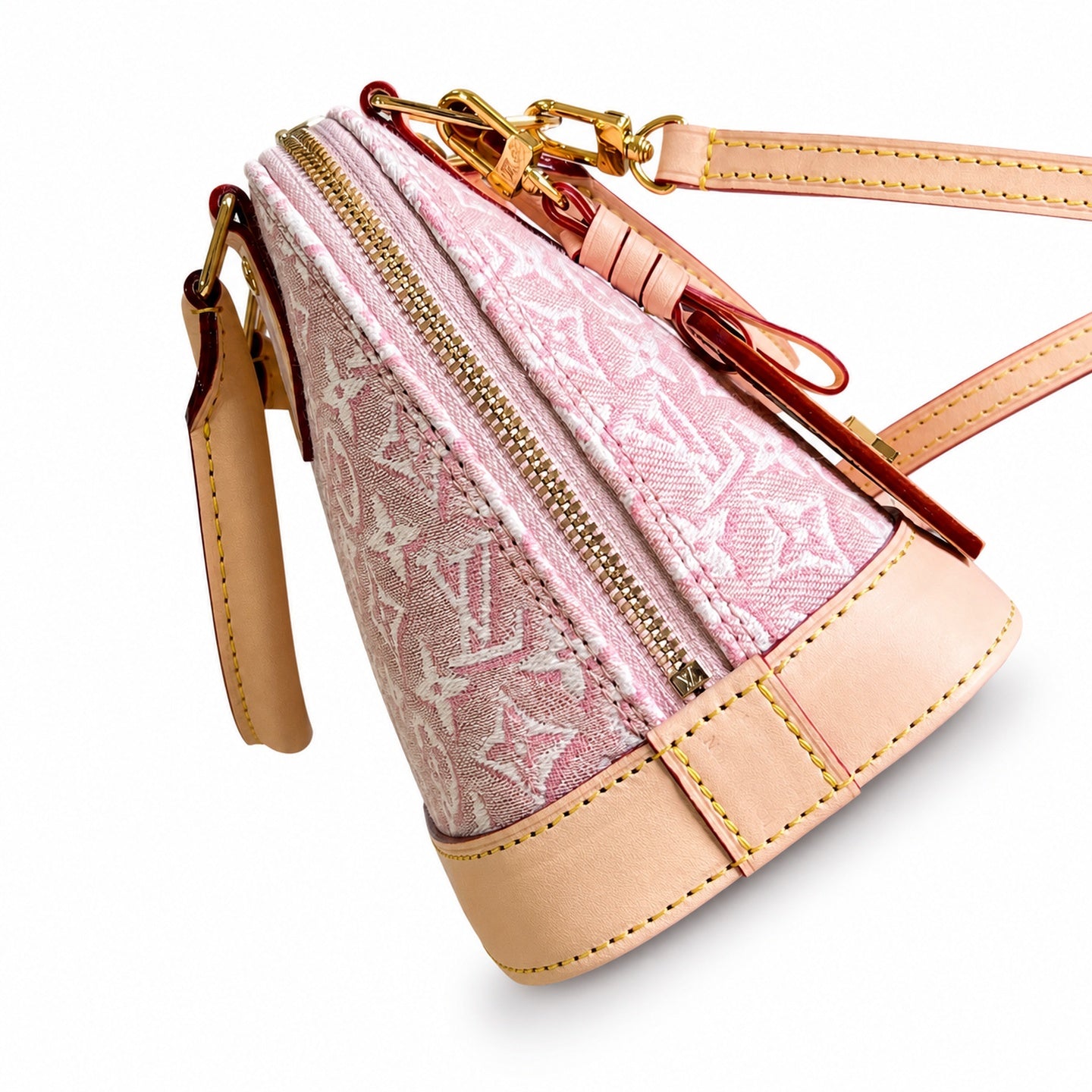 Louis Vuitton Alma Small Embroidered Cotton Canvas Jacquard Handbag