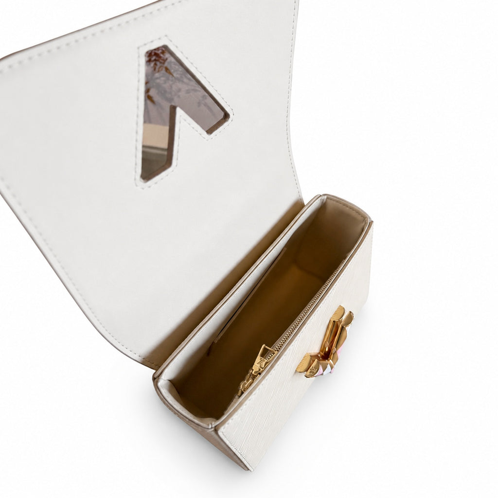 Louis Vuitton Twist Small Leather White Handbag