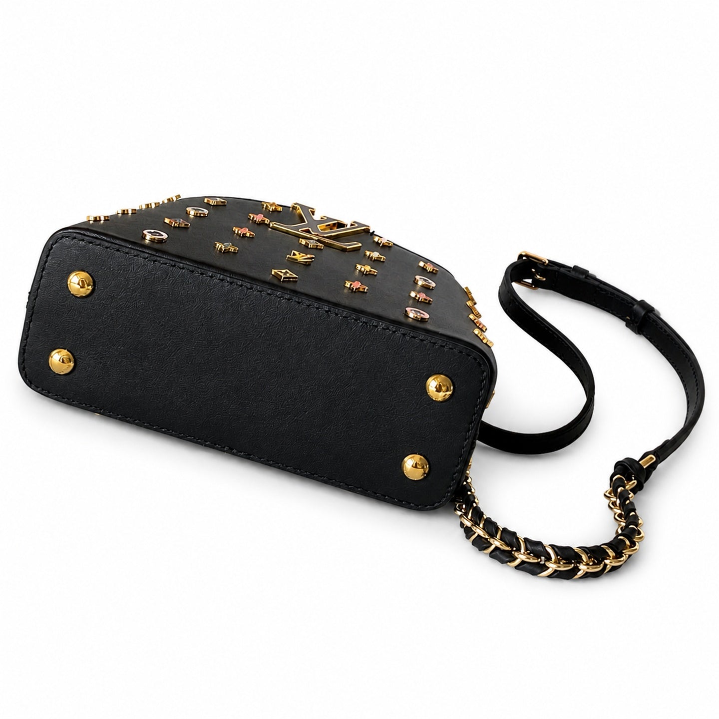 Louis Vuitton Takashi Murakami Leather Black White Handbag