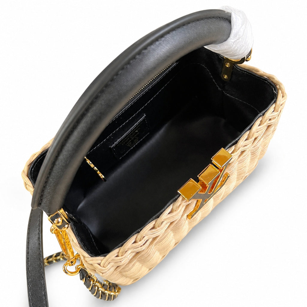 Louis Vuitton Capucines Takashi Murakami Mini Black Handbag