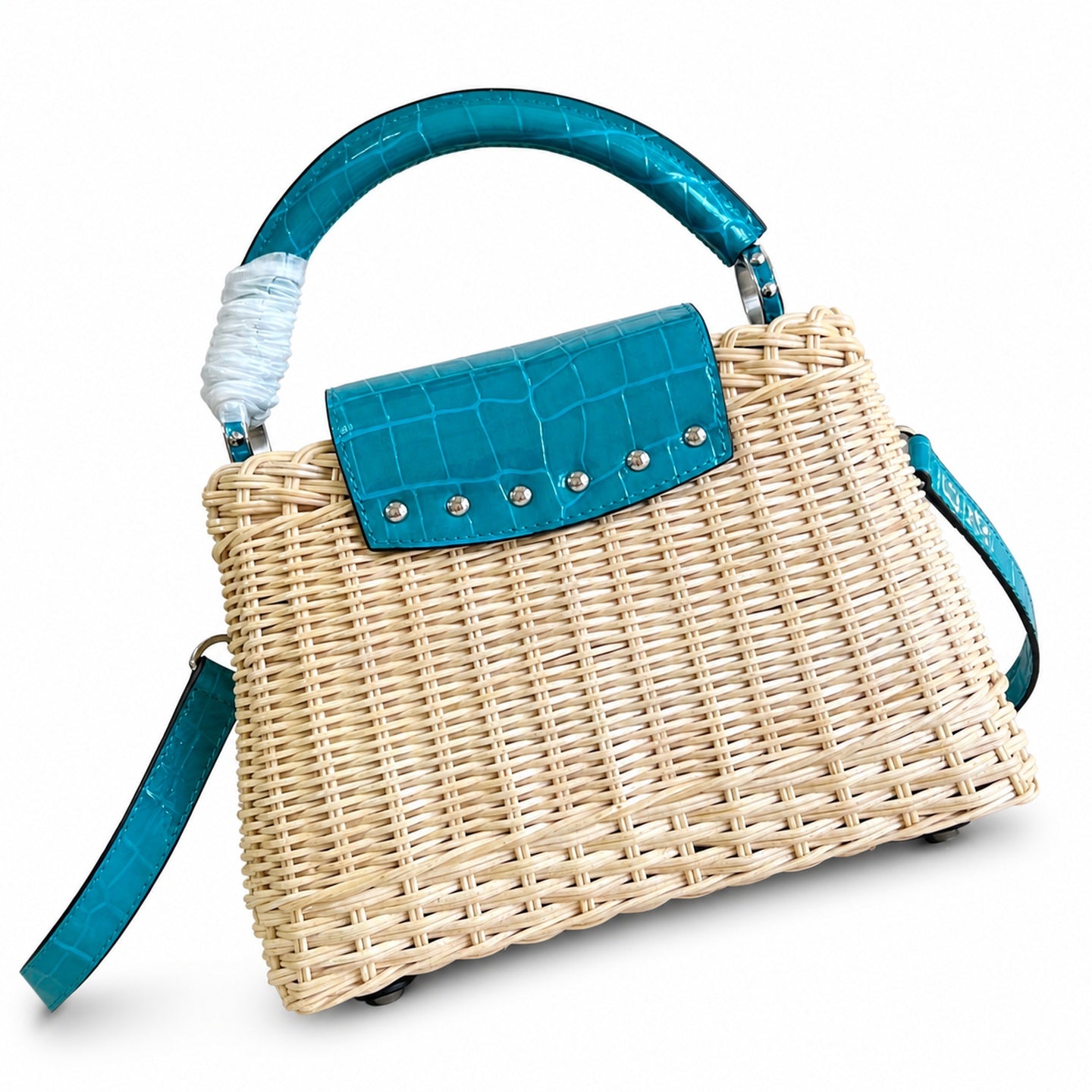 Louis Vuitton Capucines Small Leather Green Handbag