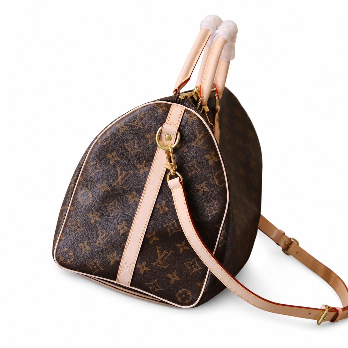 Louis Vuitton Speedy Bandouliere Canvas Leather Handbag