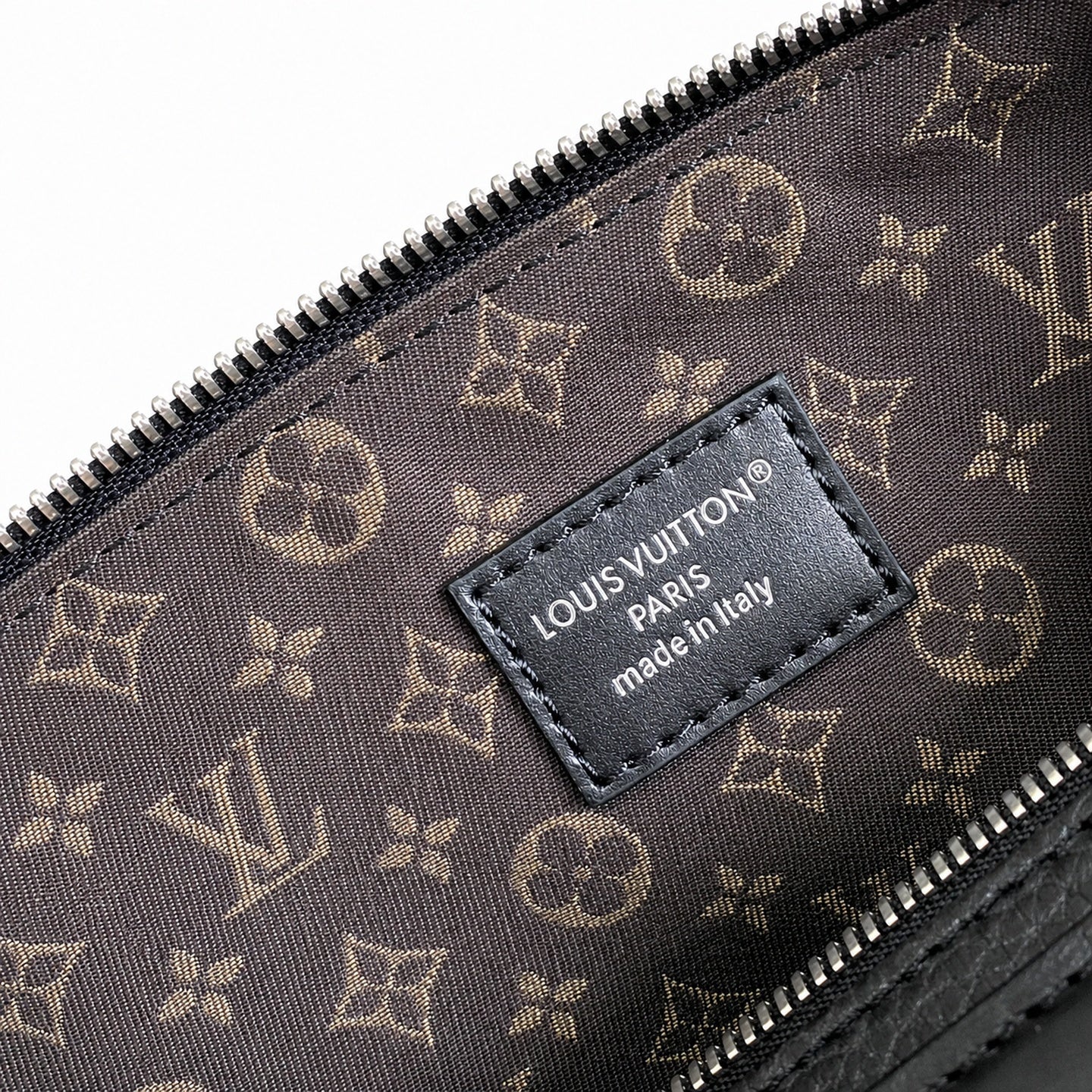 Louis Vuitton Small Leather Black White Handbag