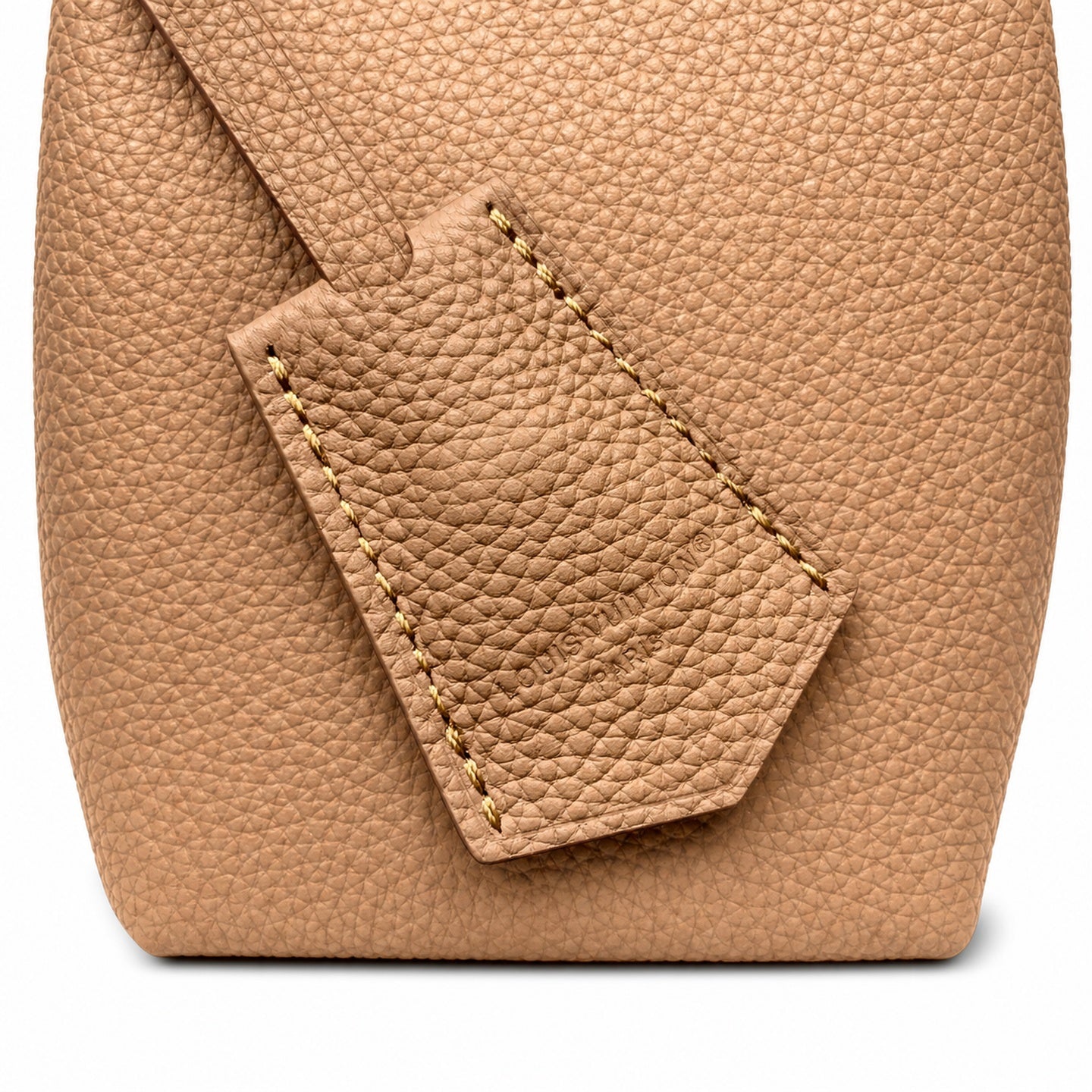 Louis Vuitton Capucines Leather Brown Gold Handbag