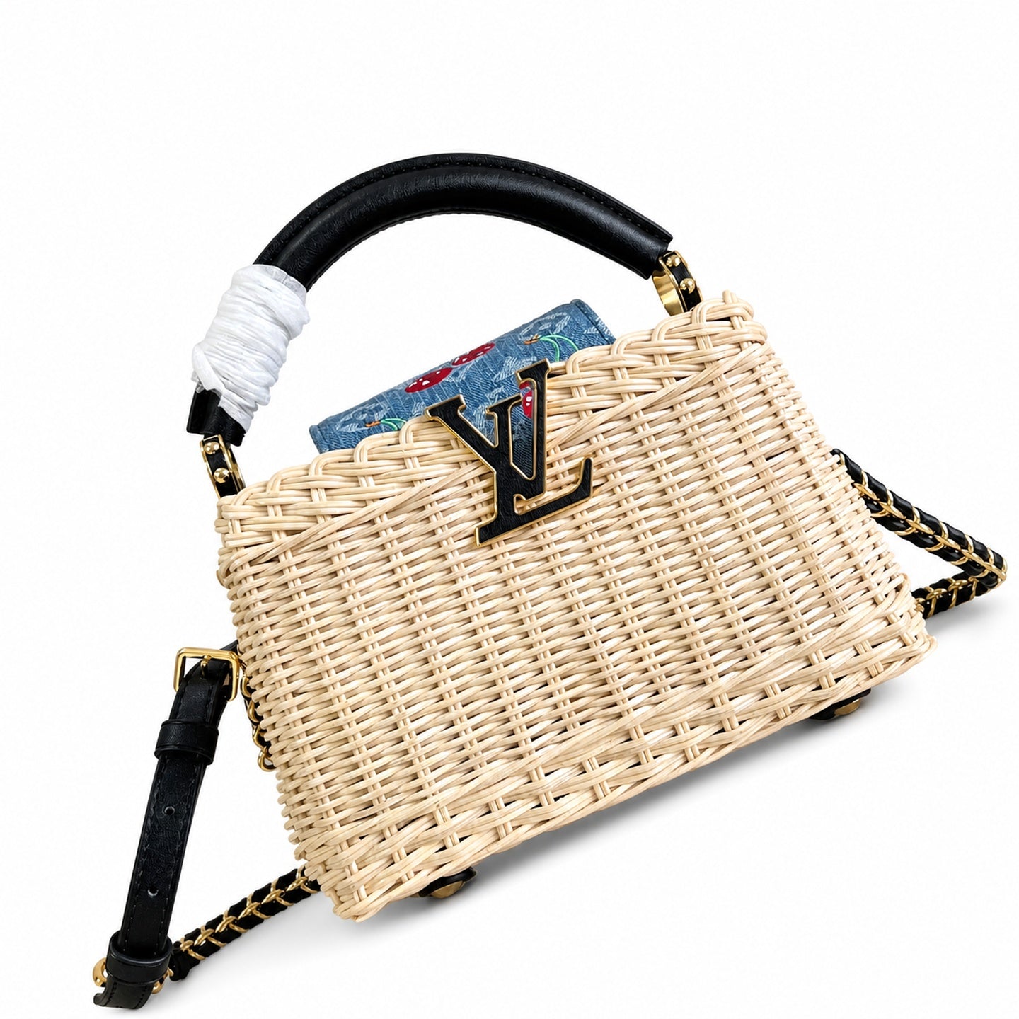 Louis Vuitton Capucines Takashi Murakami Mini Black Handbag