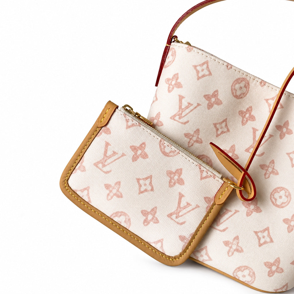 Louis Vuitton All In Small Leather Blue Yellow Handbag