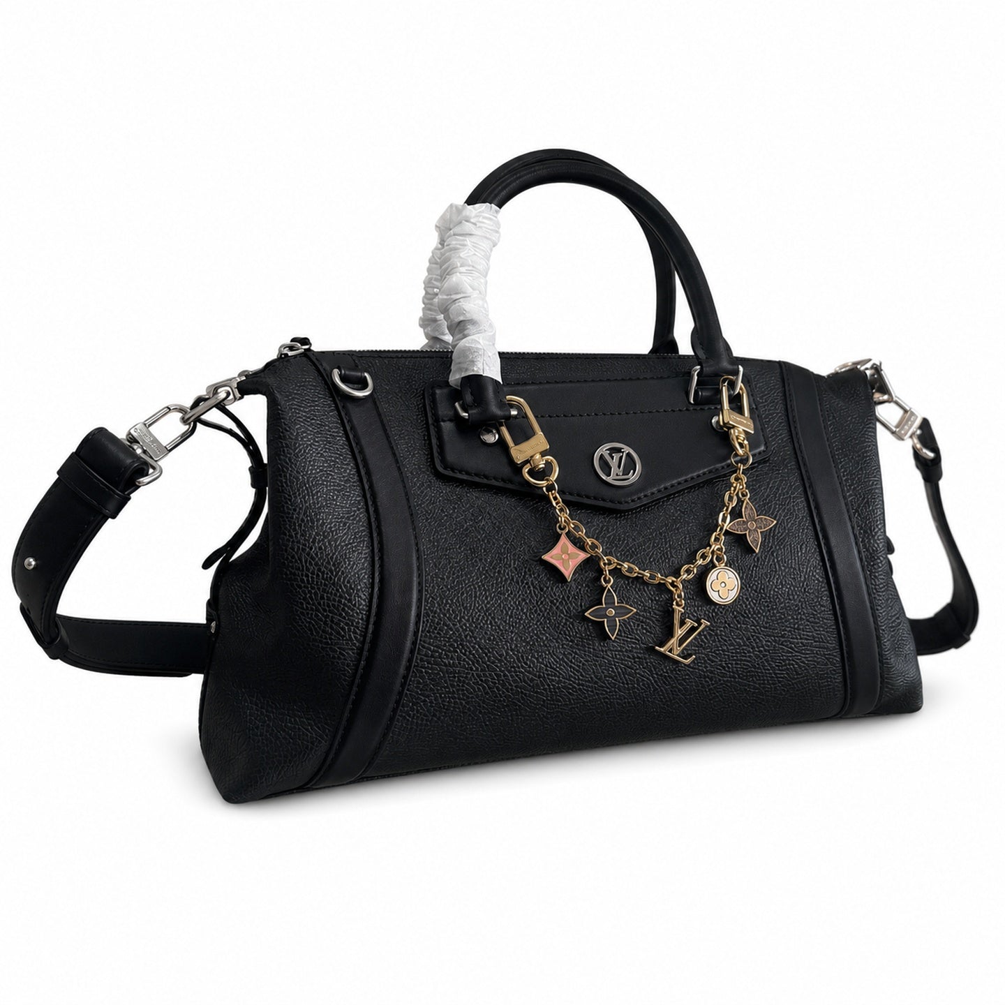 Louis Vuitton Medium Leather Black Handbag