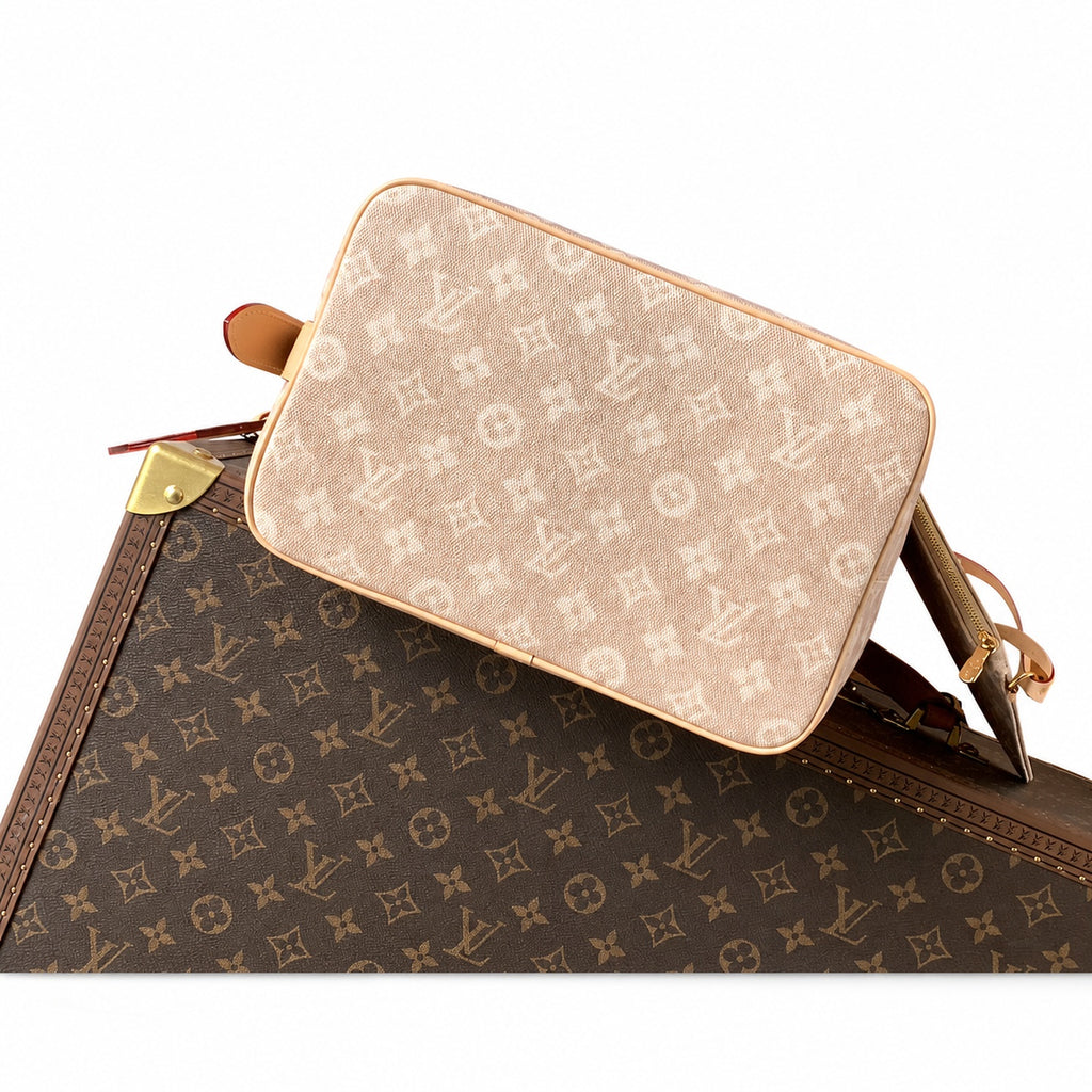 Louis Vuitton All In Grace Coddington Large Canvas Leather Handbag