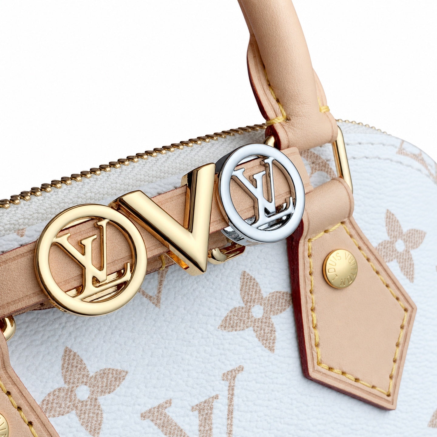 Louis Vuitton Alma Mini White Handbag