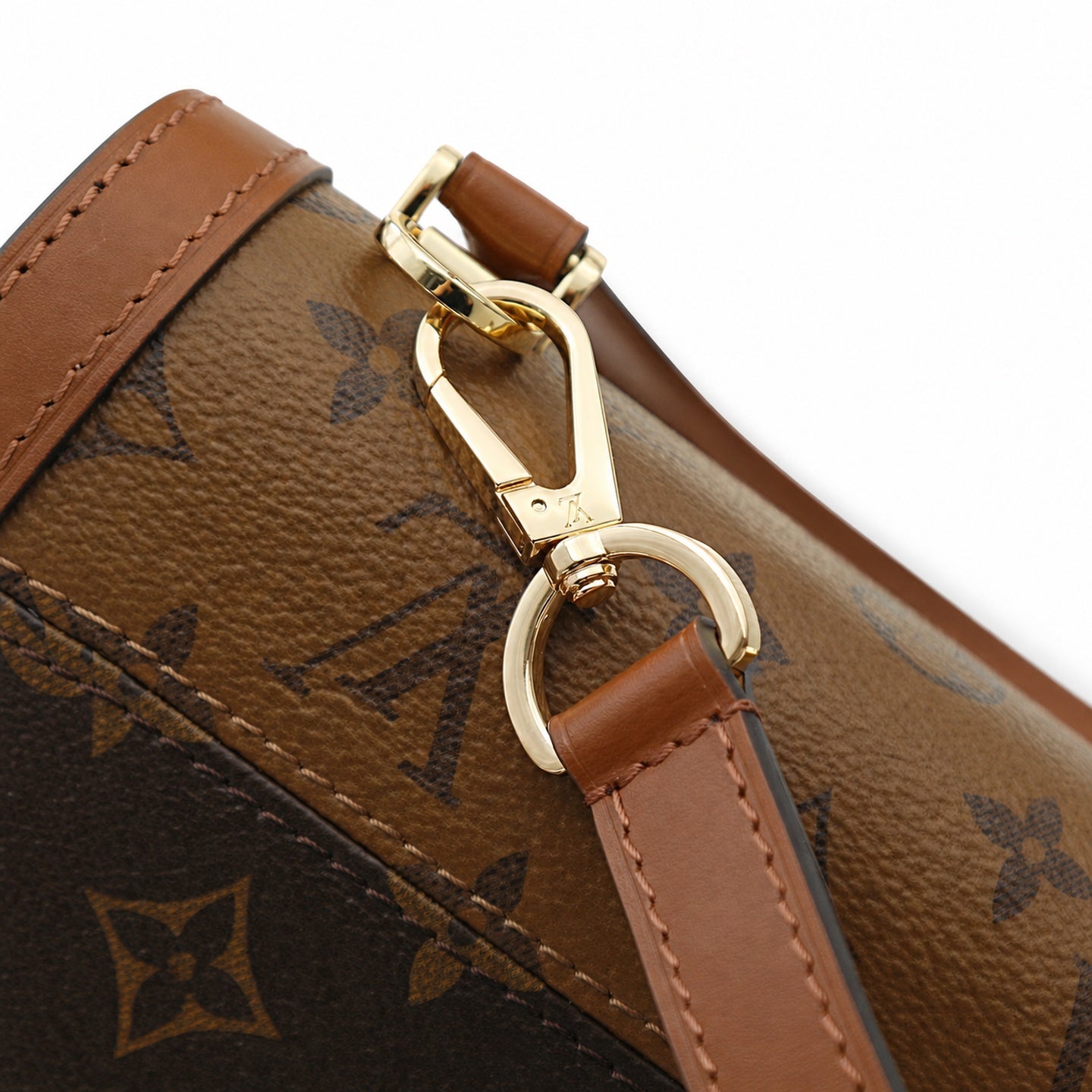 Louis Vuitton Dauphine Canvas Leather Handbag